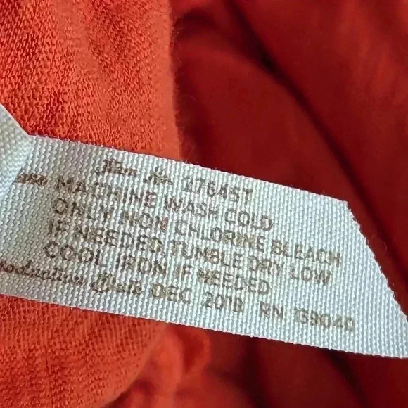Matilda Jane Orange Off The Shoulder Top Size Small Ruffle Sleeve - Picture 12 of 12